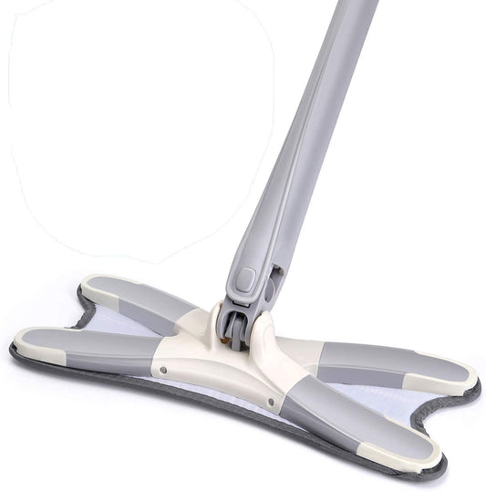 Rotating X Mop Flat Microfiber Floor Mop with 360° Squeeze