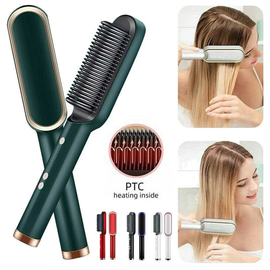 Electric Professional Hair Straightener Brush
