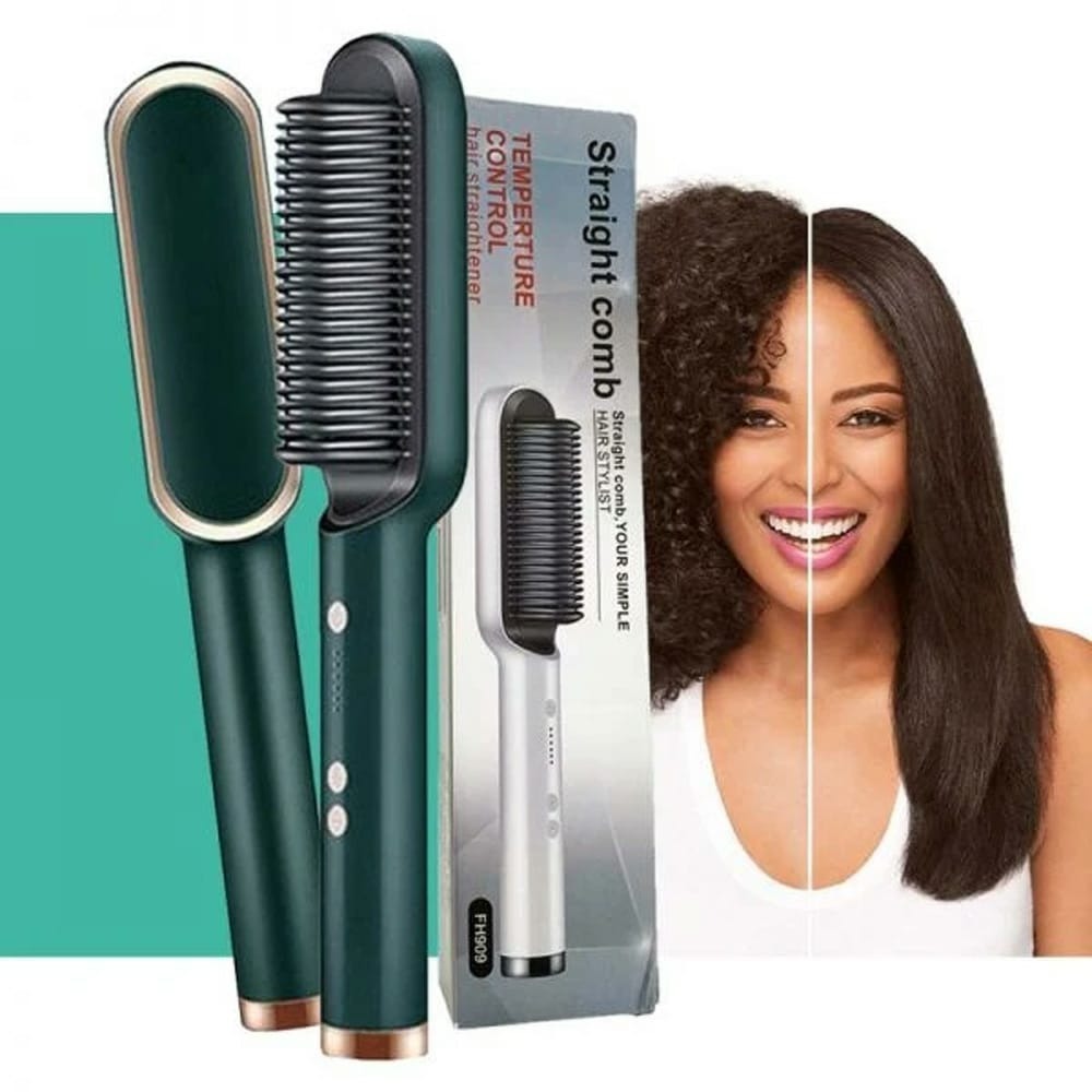 Electric Professional Hair Straightener Brush
